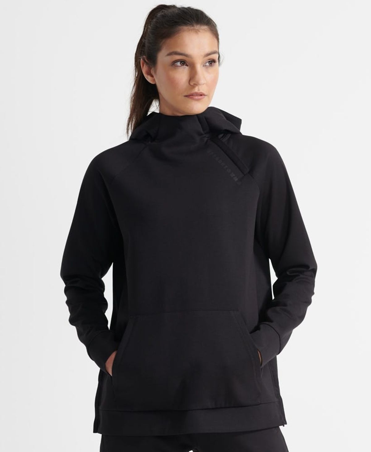 SuperDry Sport - Training Half Zip Overhead Hoodie - Black L