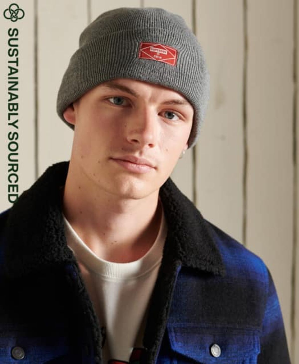 SuperDry Sport - Unisex Worker Beanie - Mid Grey Marl 1SIZE