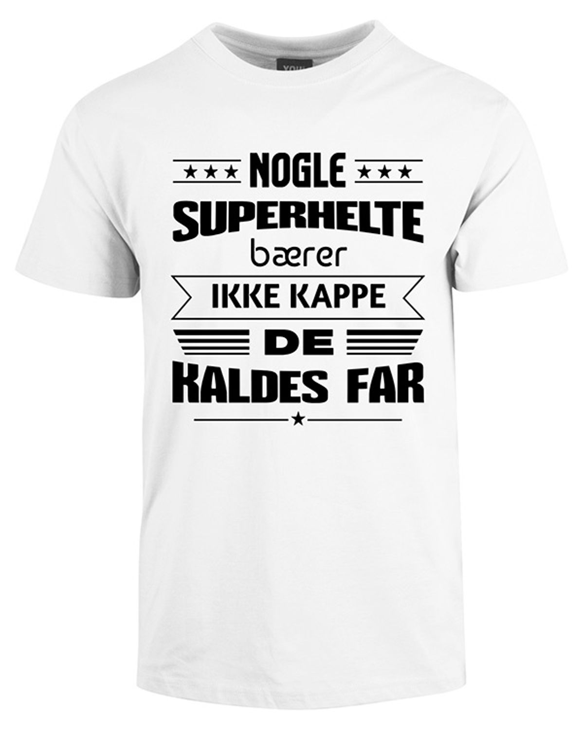 Superhelte fars dag t-shirt - Hvid