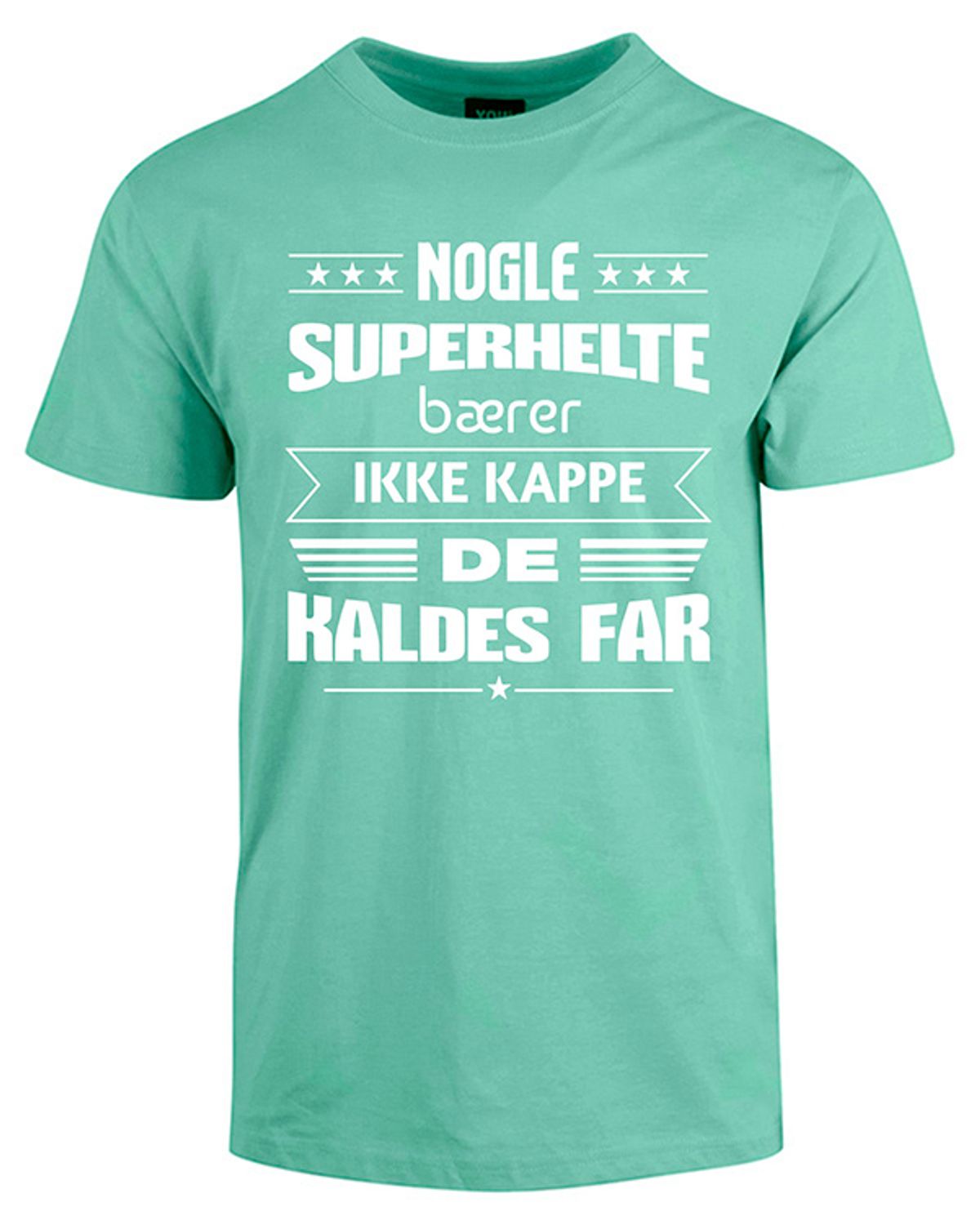 Superhelte fars dag t-shirt - Mintgrøn