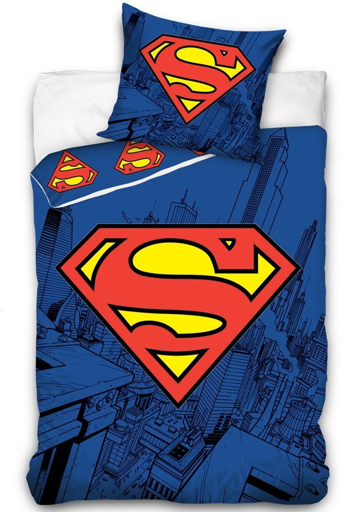 Superman Sengetøj 150 x 210 cm - 100 procent bomuld