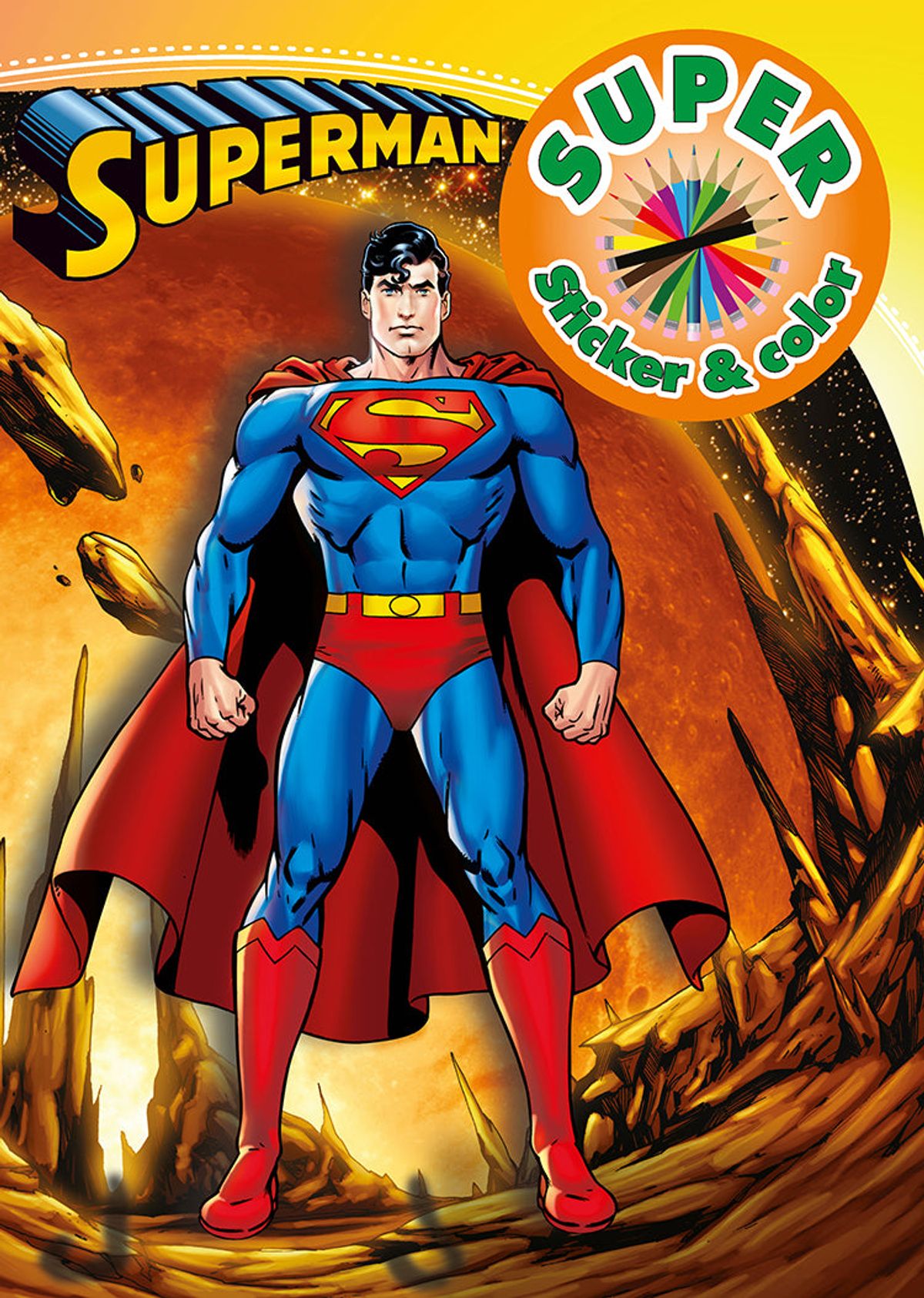 Superman - Super Sticker & Color