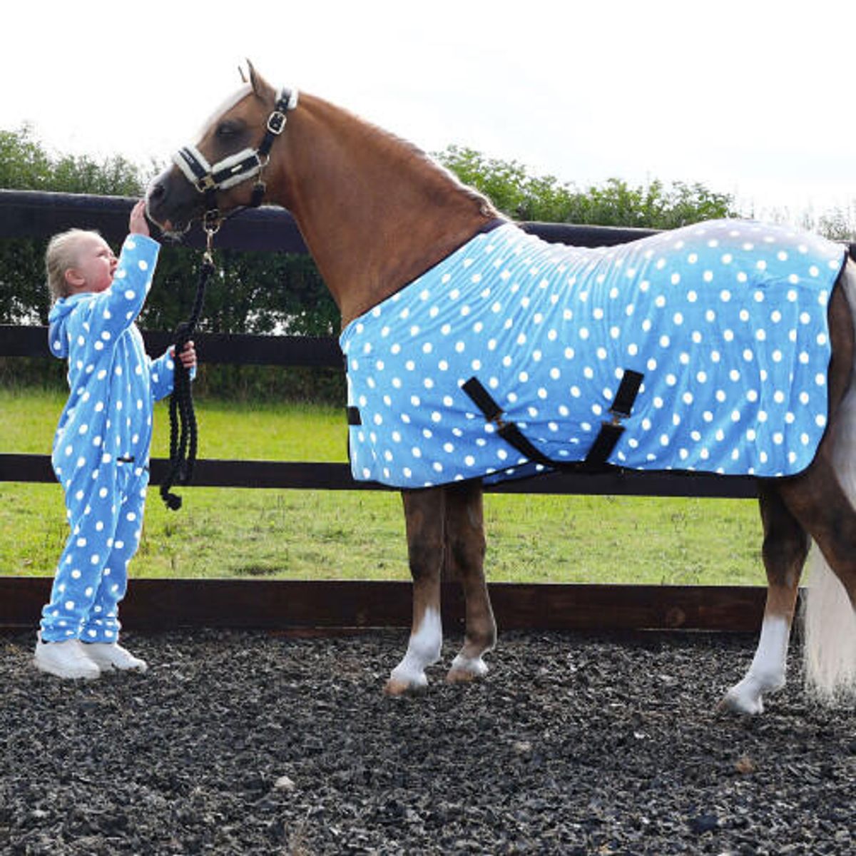 Supreme Products Dotty jumpsuit til piger - Beautiful Blue - M