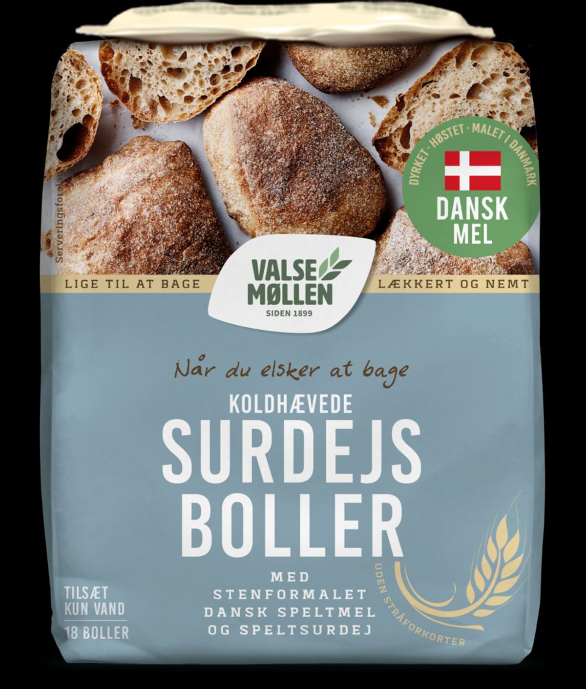 Surdejsboller med spelt 900 g - Valsemøllen