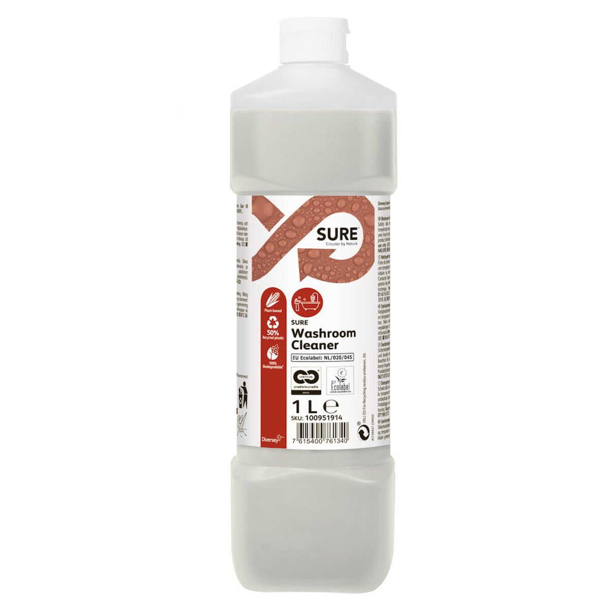 SURE Washroom Cleaner, sanitetsrengøringsmiddel, 1 liter