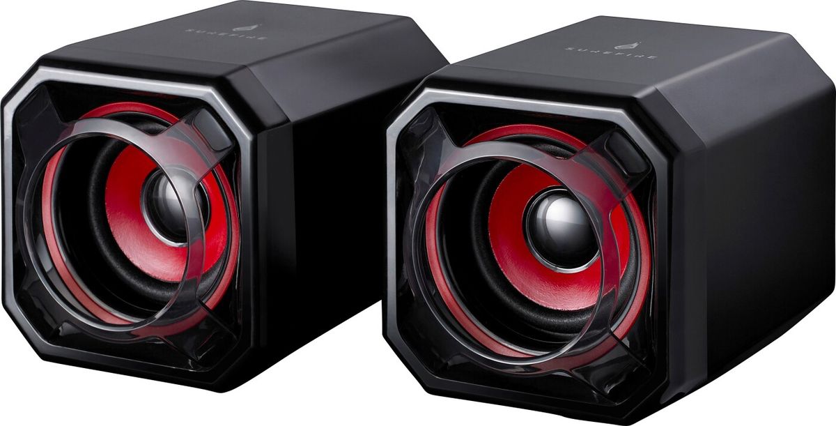 Surefire - Gator Eye Gaming Speakers, Red