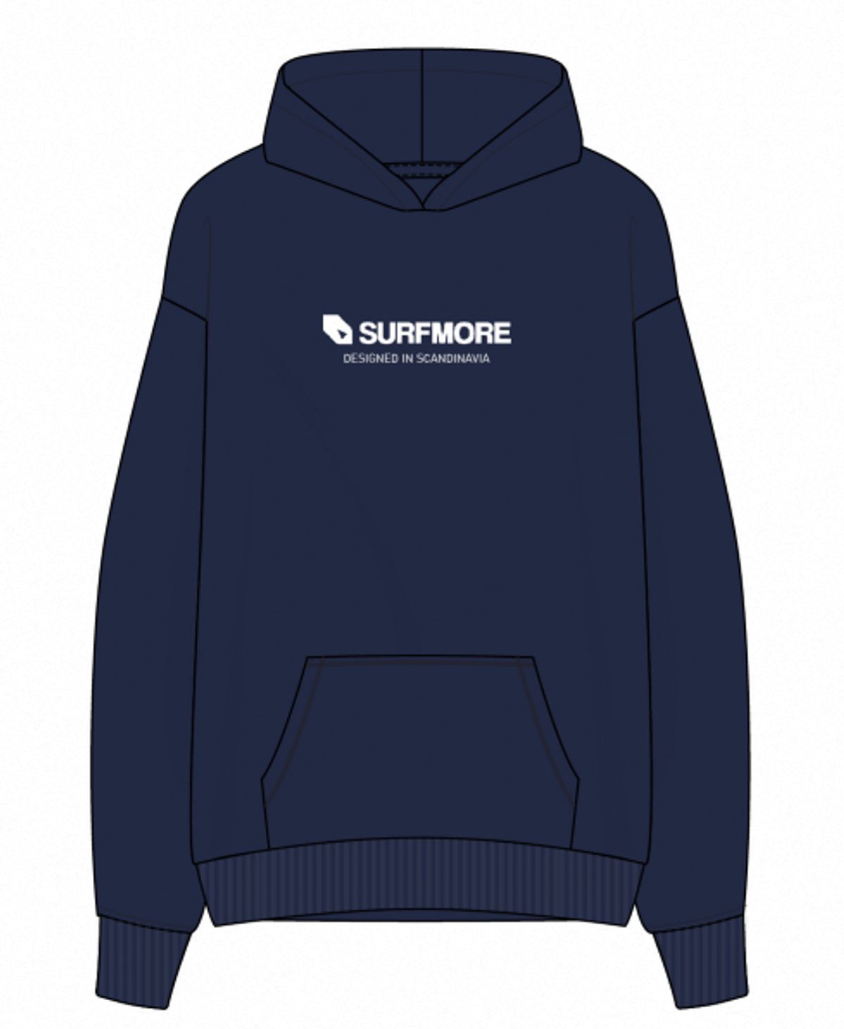 SURFMORE Logo Hoodie - Navy