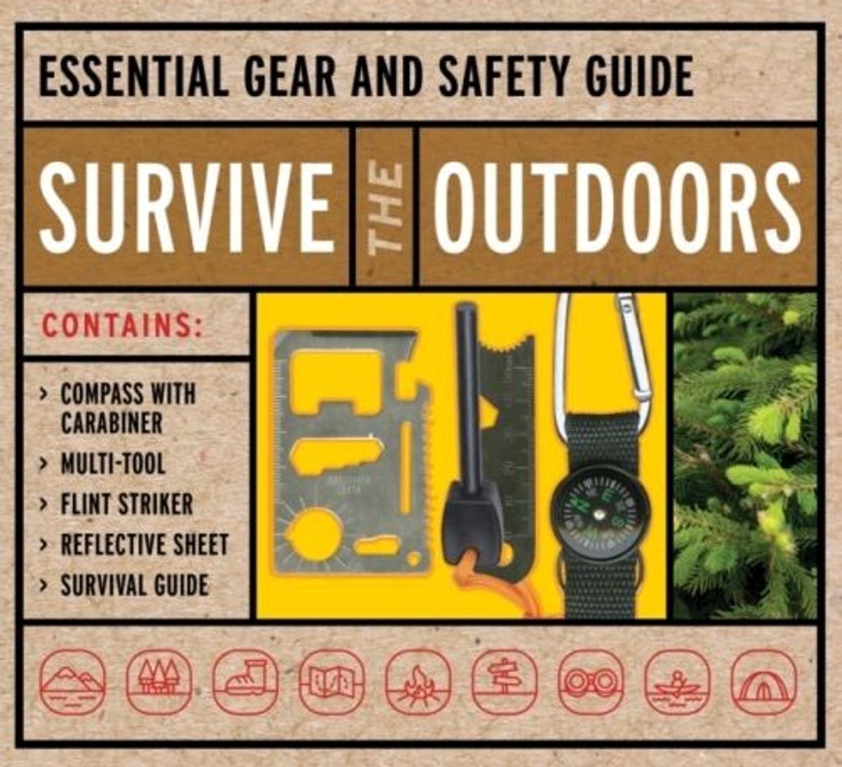 Survive The Outdoors Kit: Essential Gear And Safety Guide - Chartwell Books - English Book