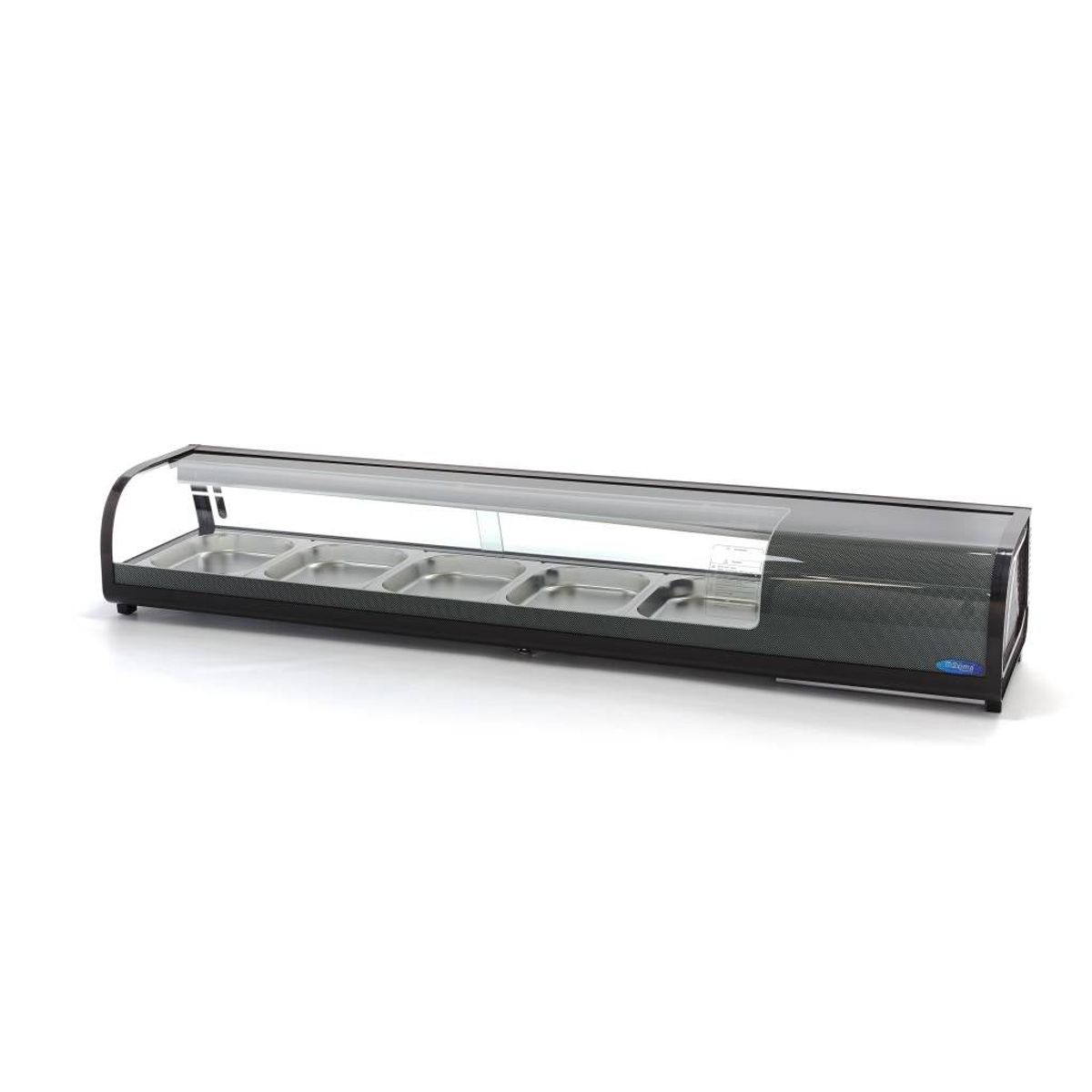 Sushi og Tapas Display -132L - inkl 5 x 1/2 GN - Bordplade