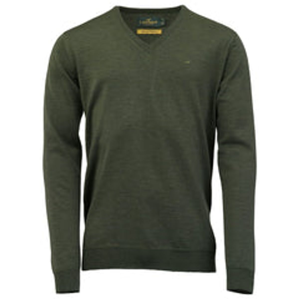 Sussex V-neck Merino Sweater - Woody