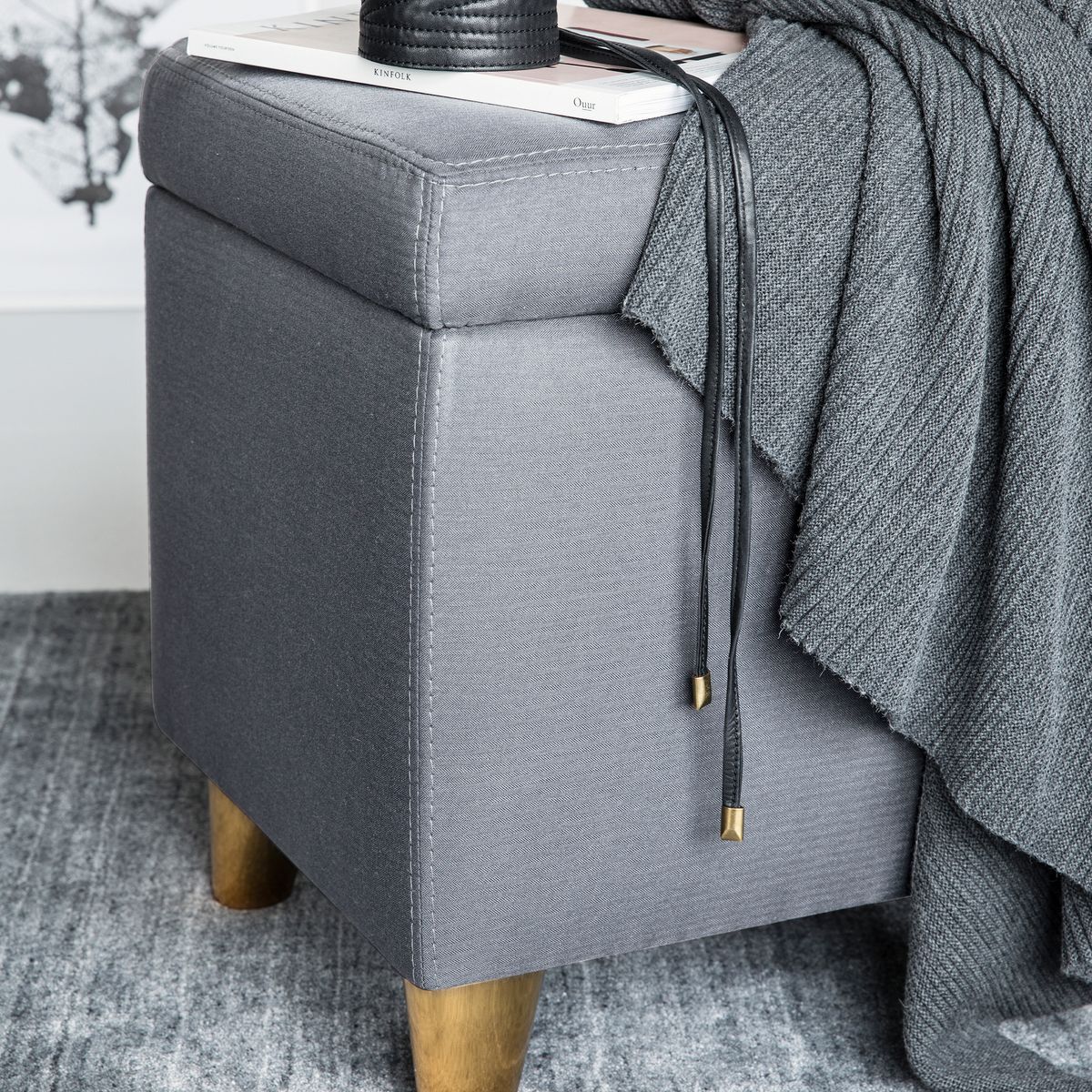 Svane ottoman Pall Nordic Grey