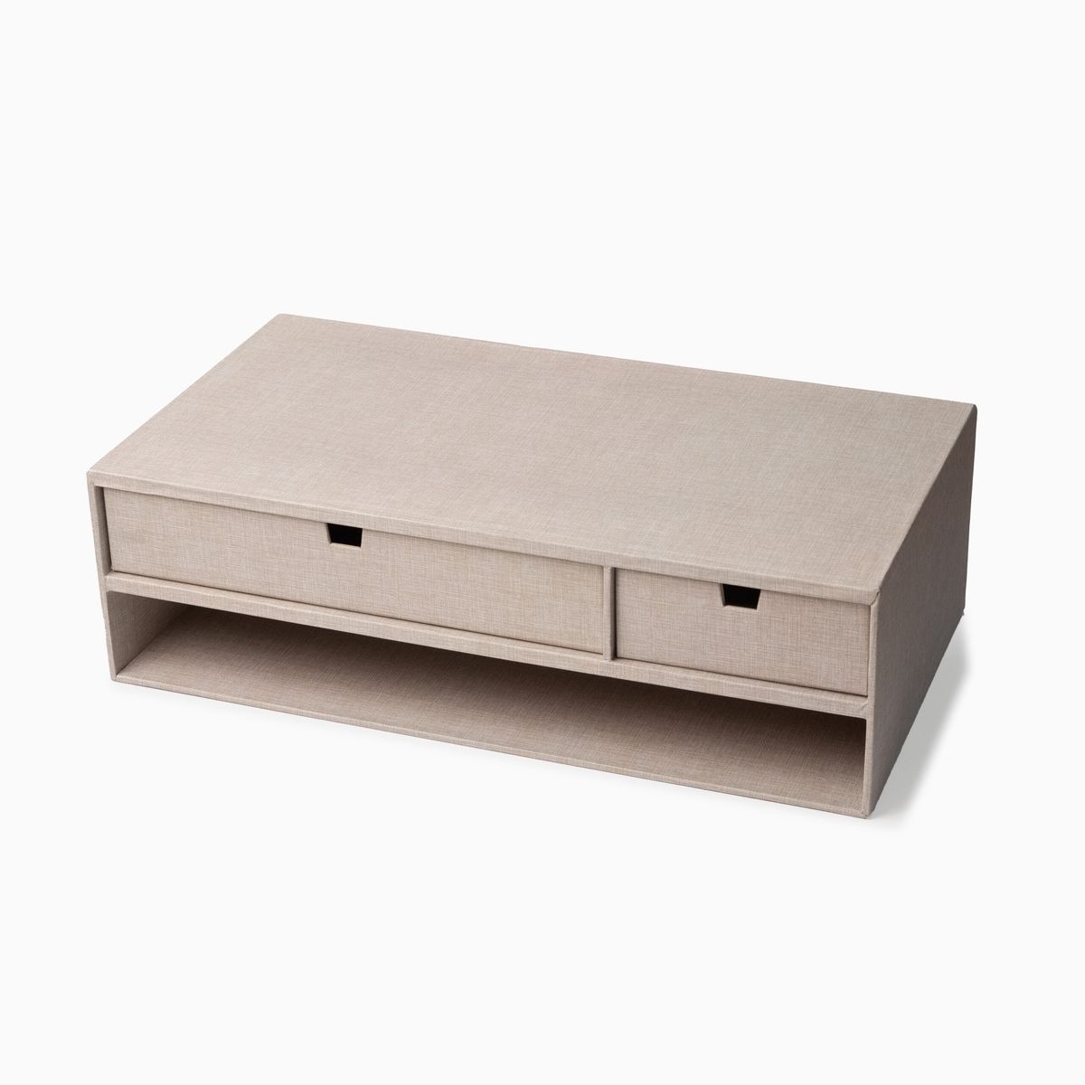 Svea - Kommode til computerskærm - Beige - 48,5cm x 26cm x 15cm