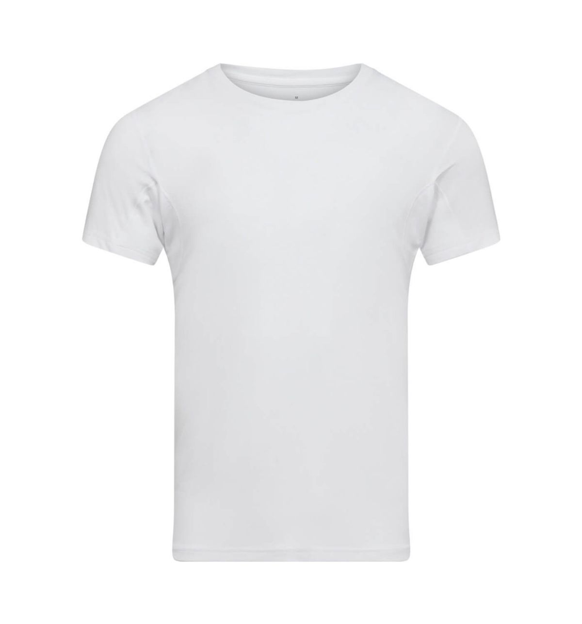 Svedblokerende bambus T-shirt med O-hals fra JBS, Hvid str. 3XL