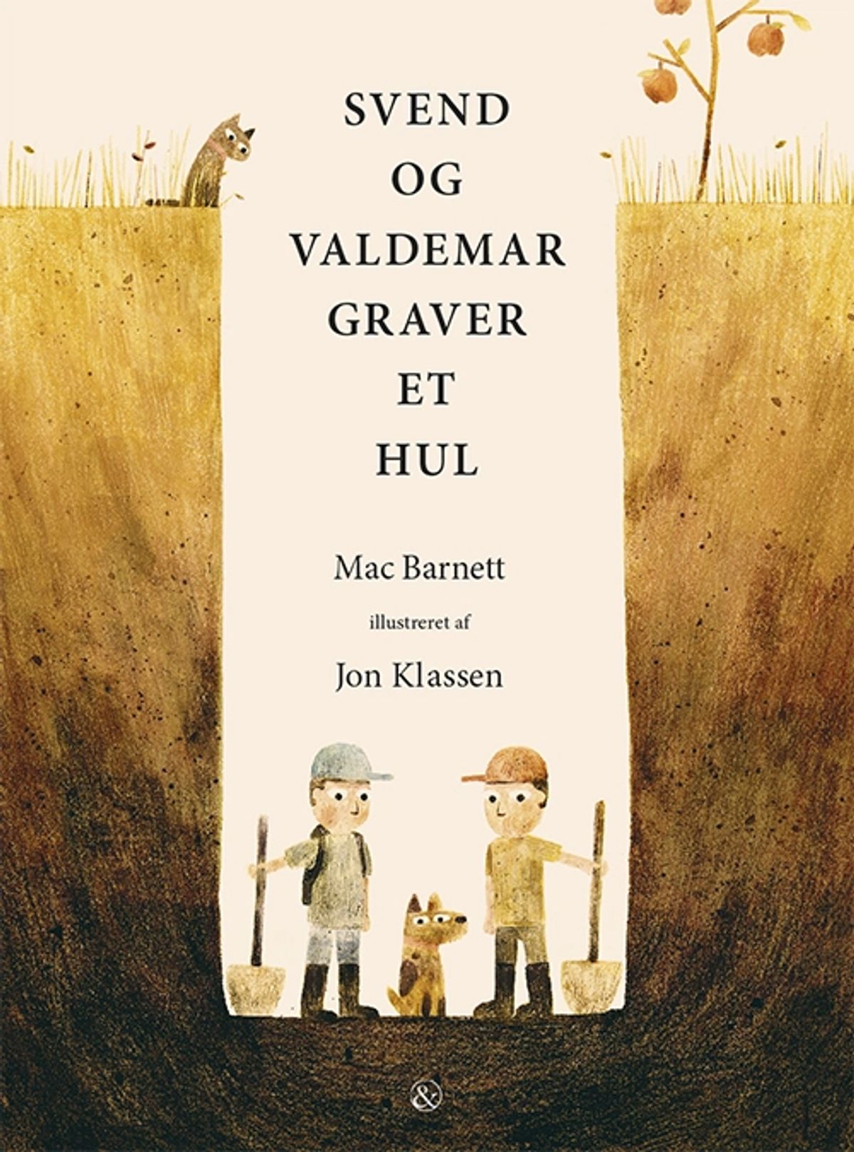 Svend og Valdemar graver et hul