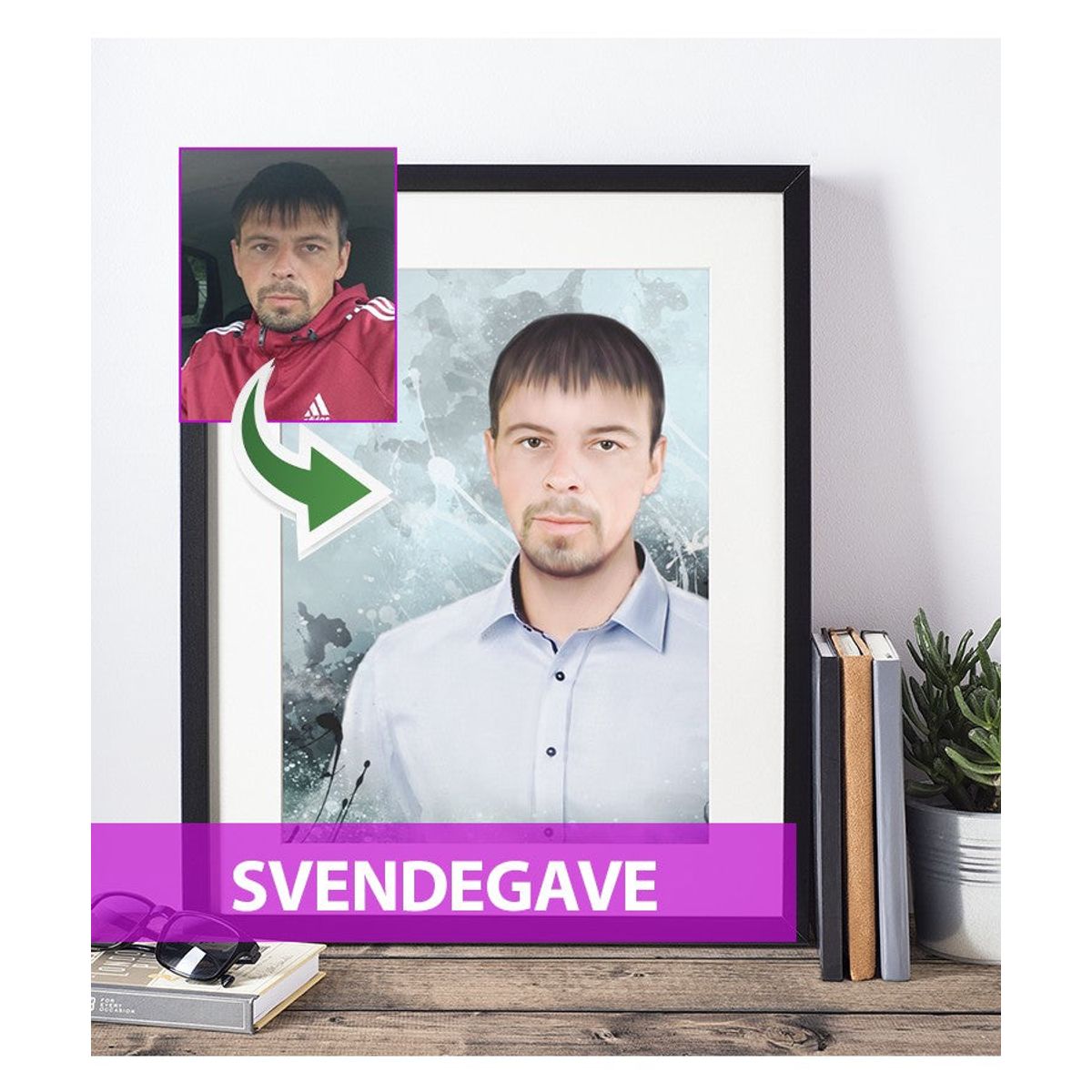 Svendegave - Dream portræt efter dine fotos