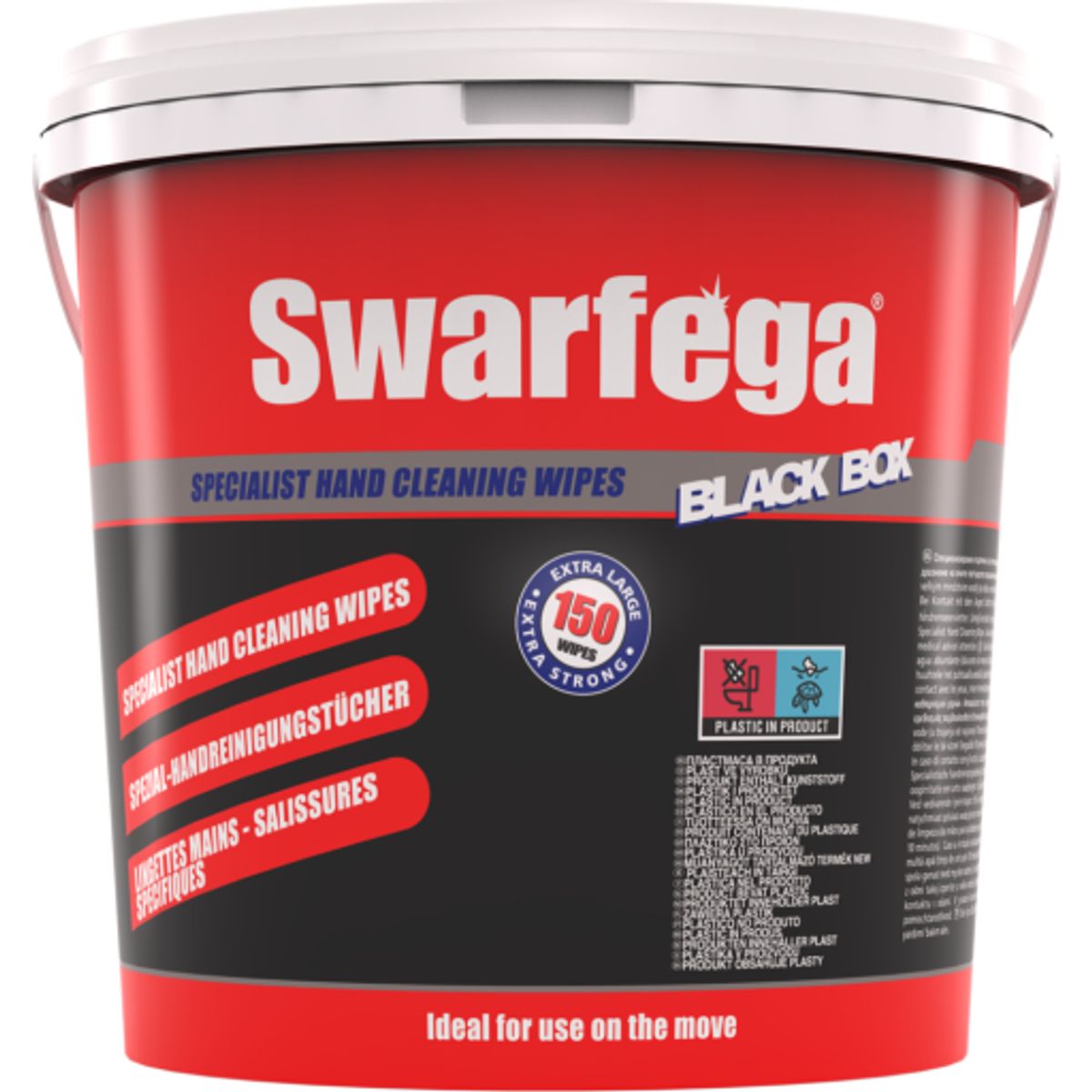 Swarfega Black Box renseservietter, 150 stk.