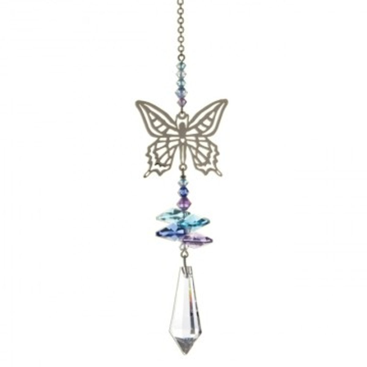 Swarovski Krystal sommerfugl pastel - Swarovski krystaller small - GodKarmaShop