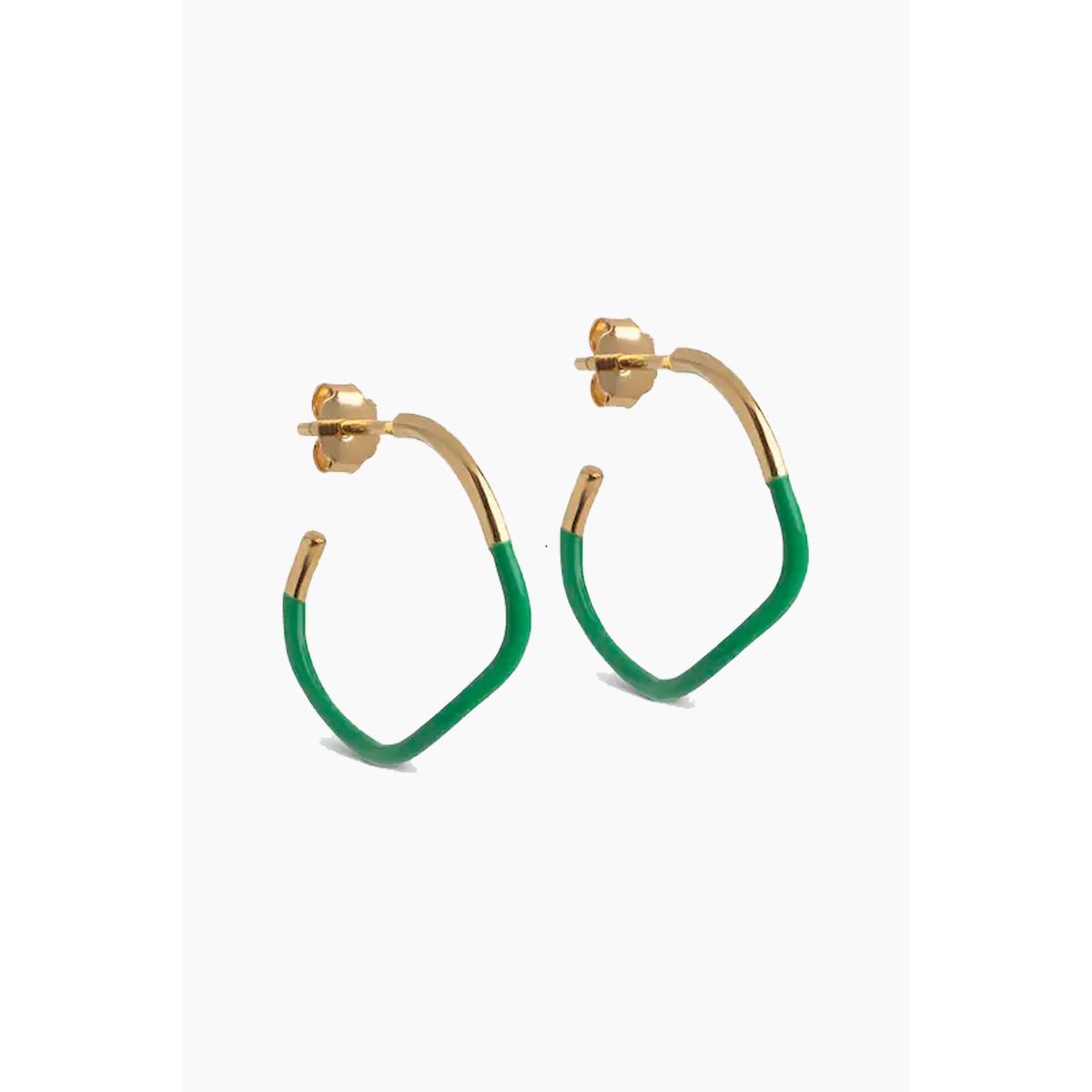 Sway Hoops - Grass Green - ENAMEL - Grøn One Size