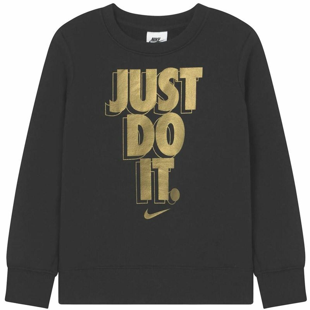 Sweaters uden Hætte til Børn Nike Gifting Sort 6-7 år