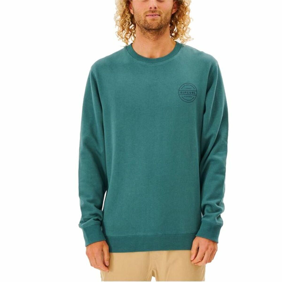 Sweaters uden Hætte til Mænd Rip Curl Re Entry Crew Blå L