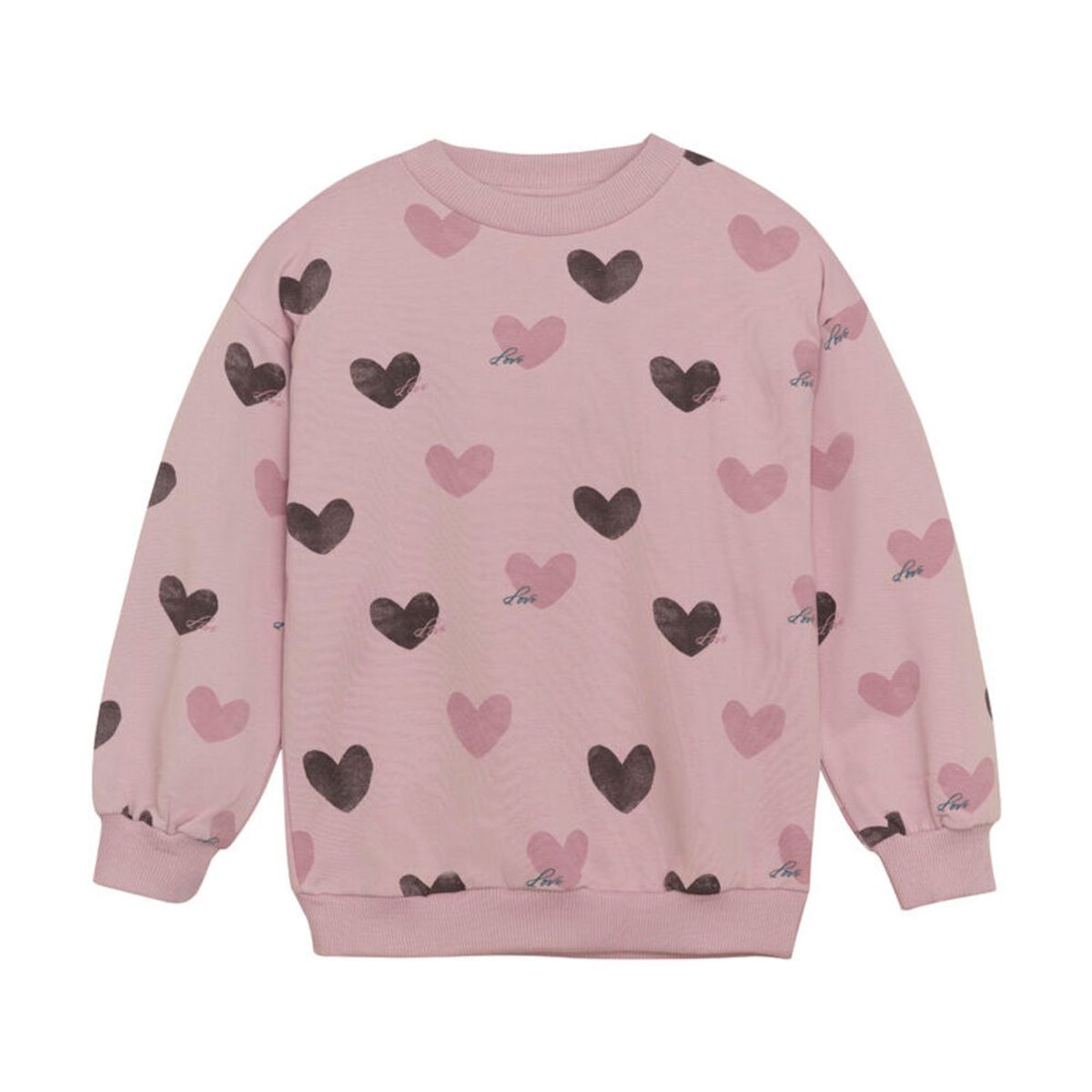 Sweatshirt langærmet AOP - Dawn Pink - 110