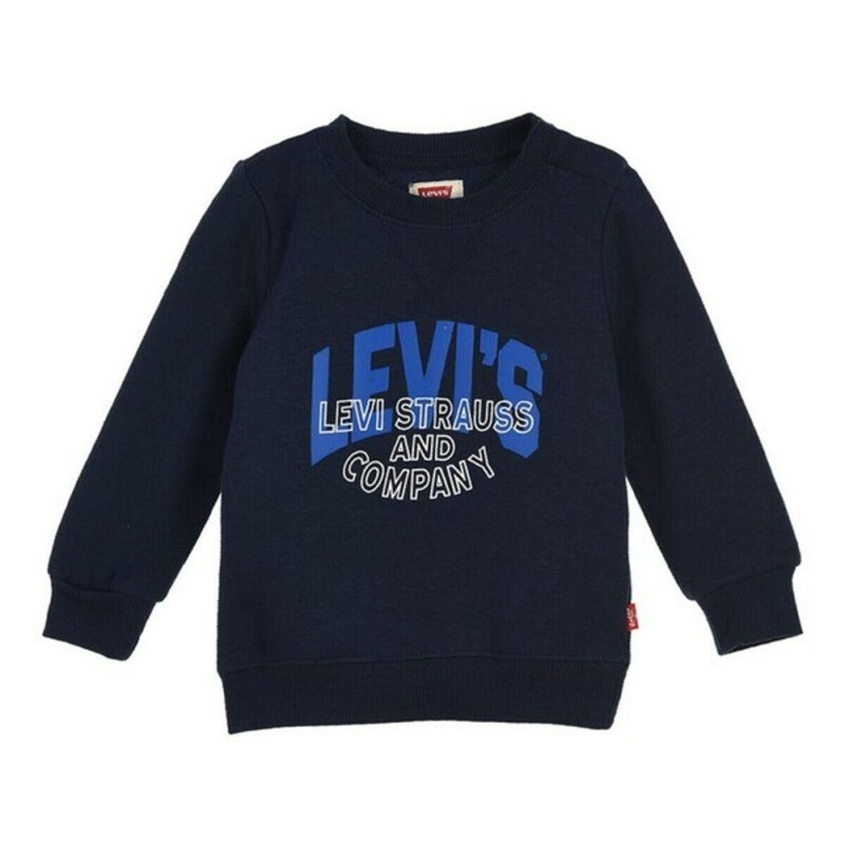 Sweatshirt til Børn Levi's TWO TONE PRINT Marineblå 18 måneder