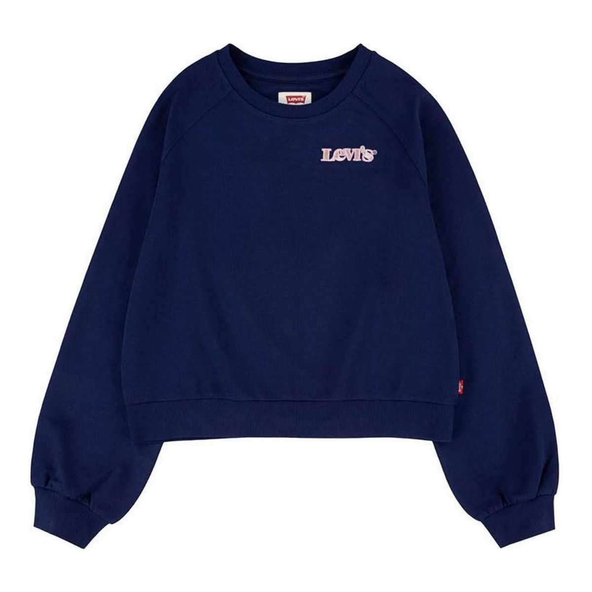 Sweatshirt uden hætte til piger Levi's Benchwarmer Mørkeblå 14 år