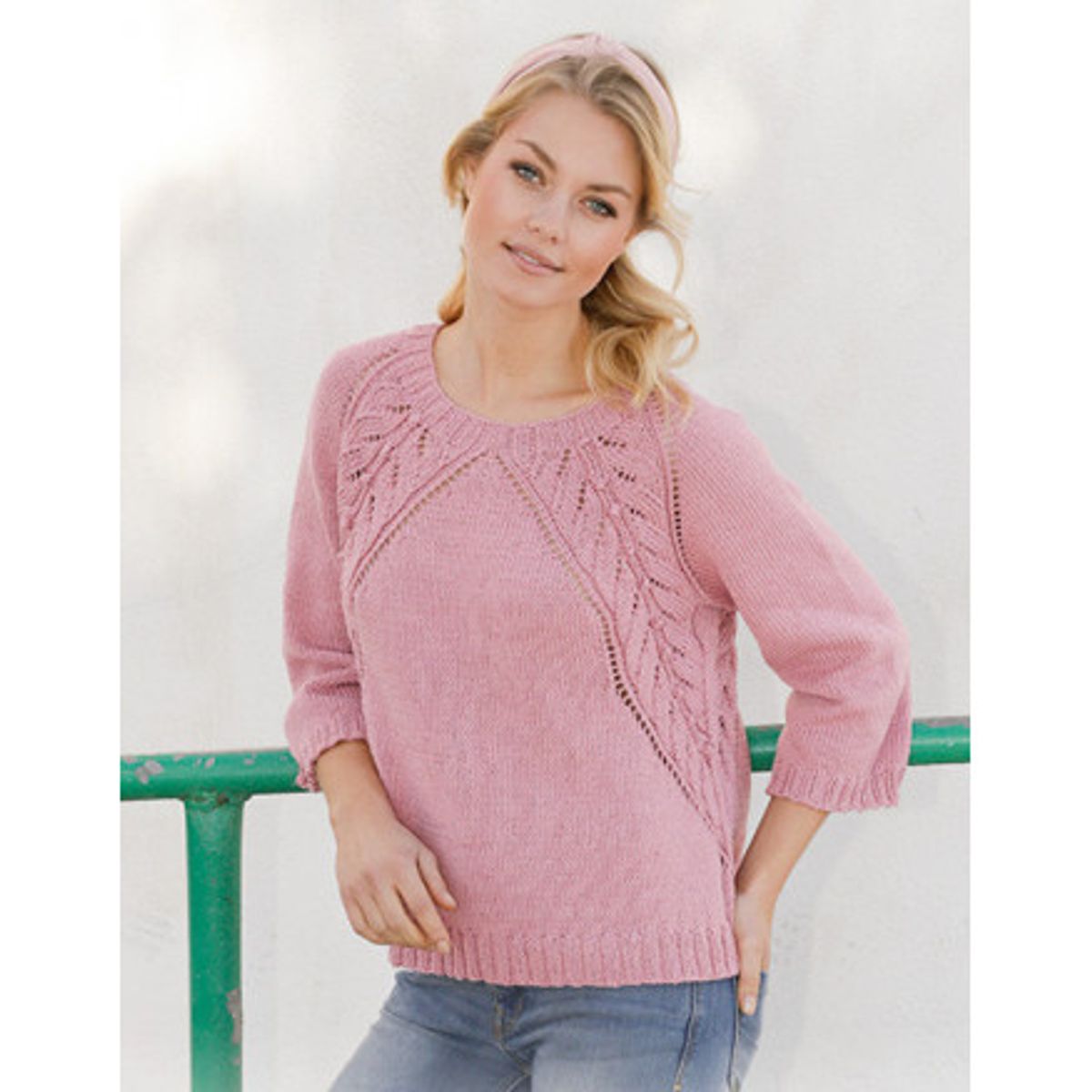 Sweet Heather by DROPS Design - Bluse Strikkeopskrift str. S - XXXL - Small