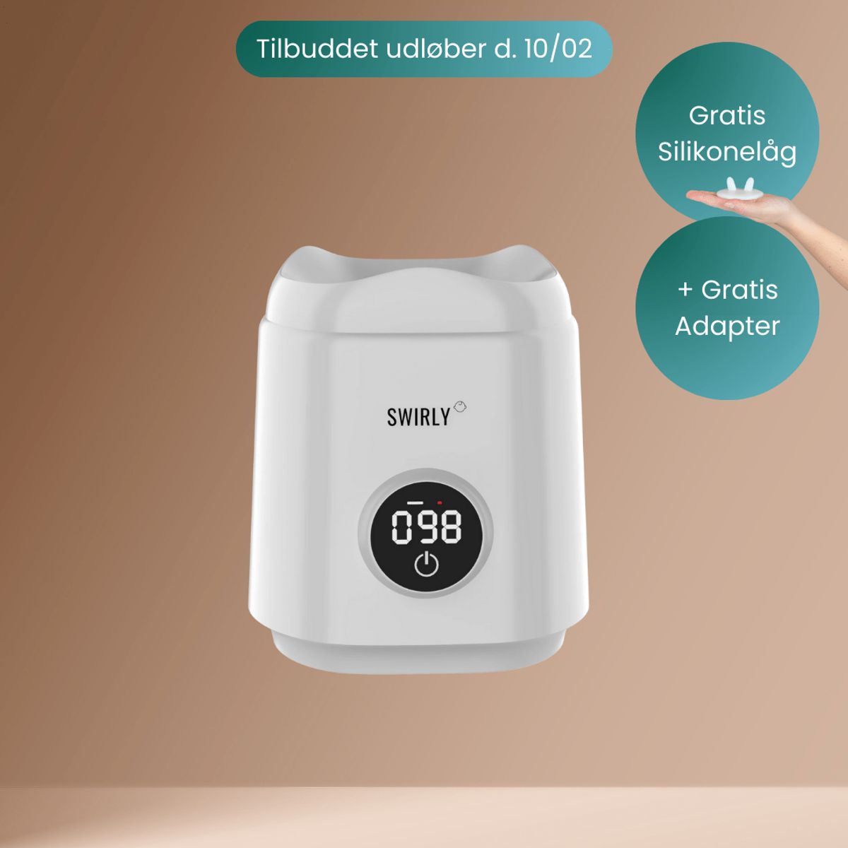 Swirly Flaskevarmer pro - Gratis MAM adapter