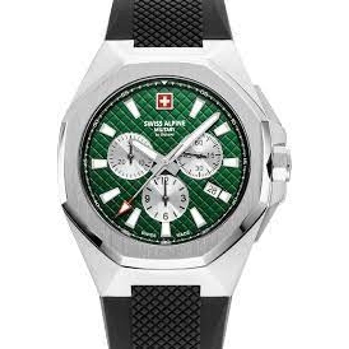 Swiss Alpine Milietary Typhoon Chronograph Green Herreur