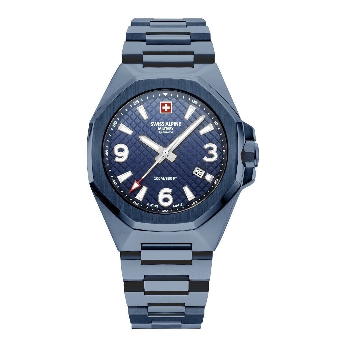 Swiss Alpine Milietary Typhoon Metallic Blue Herreur