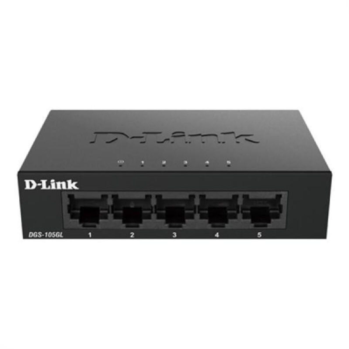 Switch til desktop D-Link DGS-105GL 5xGB Plug&Play Sort