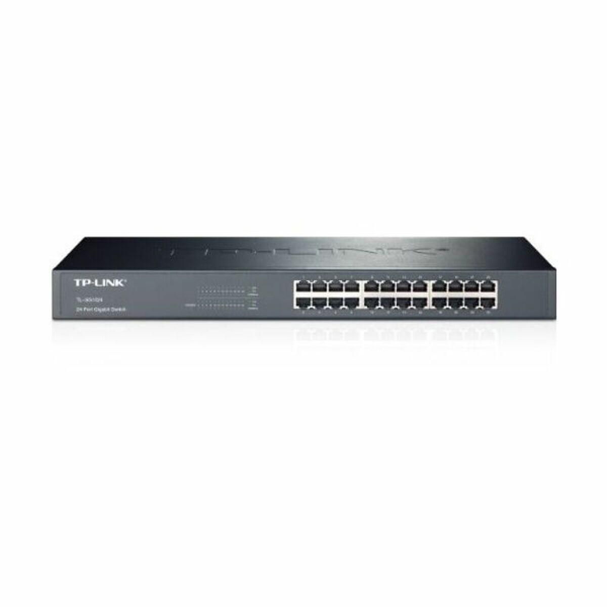 Switch til netværket med kontaktskab TP-Link TL-SG1024 24P Gigabit 19"