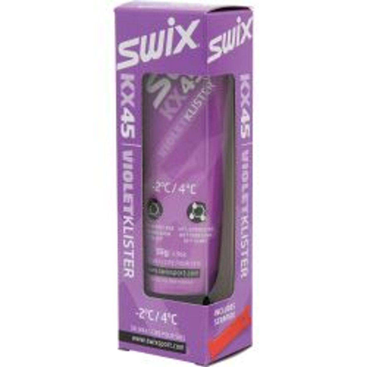 Swix Kx45 Violet Klister, -2c To 4c - Skiudstyr