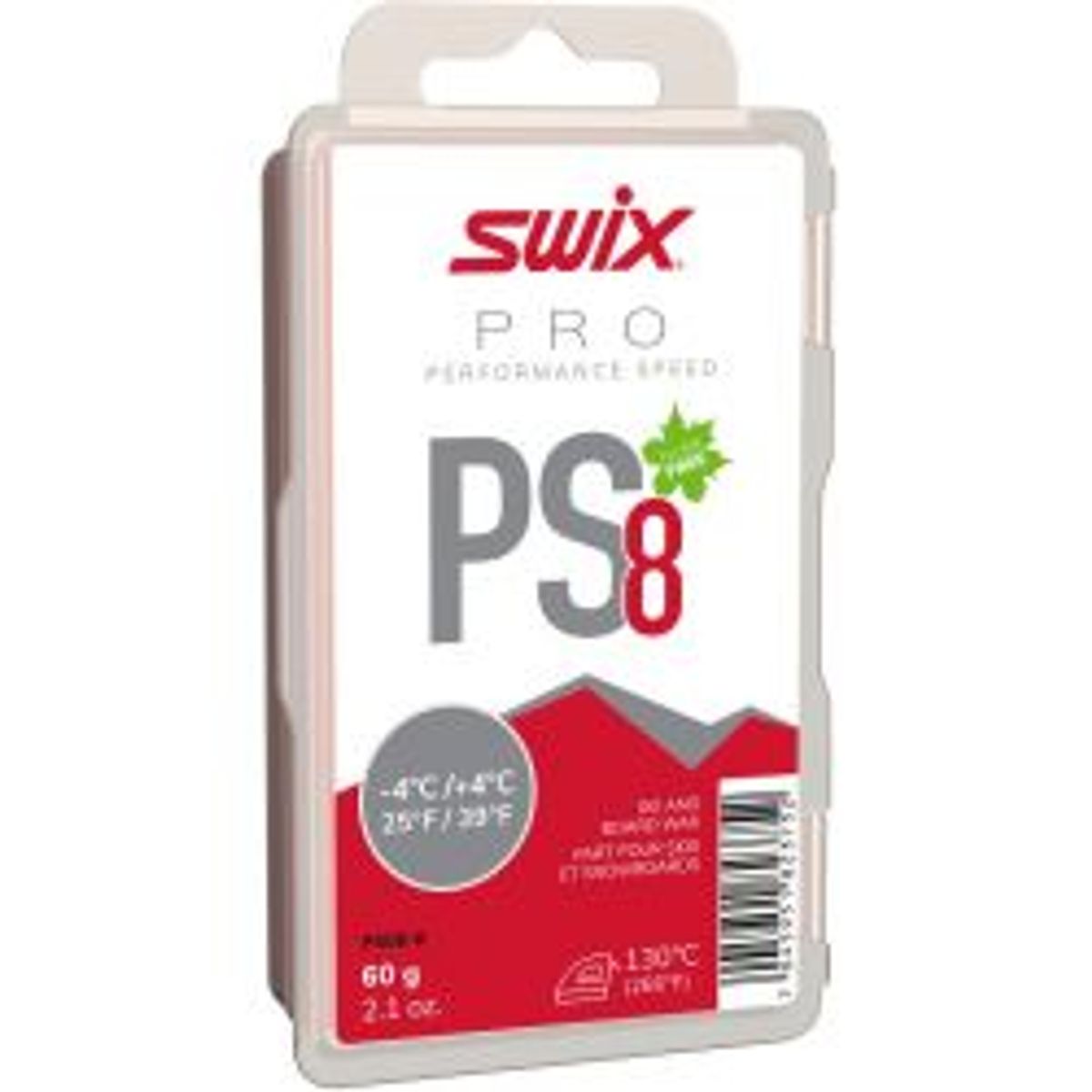 Swix Ps8 Red, -4c/+4c, 60g - Skiudstyr