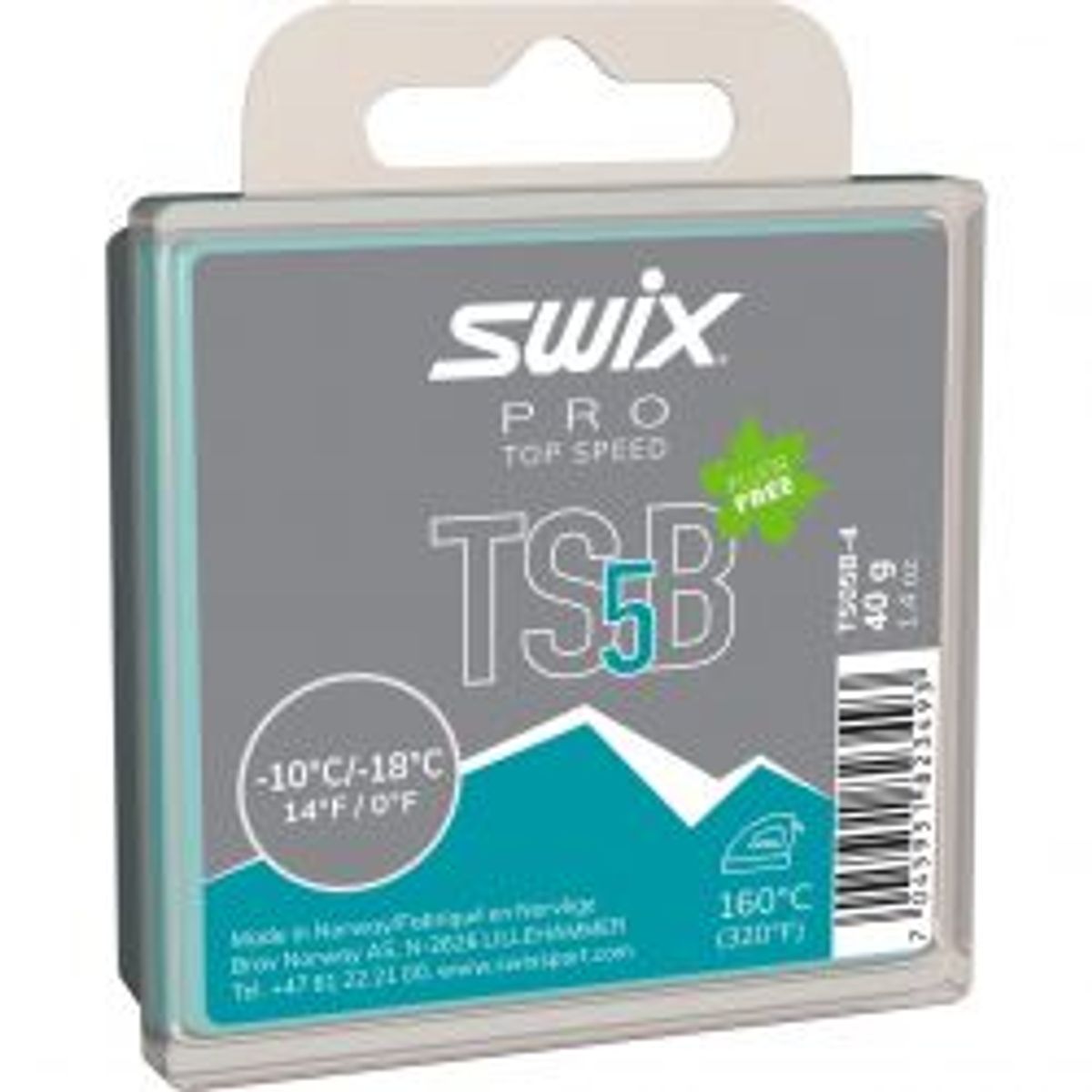 Swix Ts5 Black, -10c/-18c, 40g - Skiudstyr