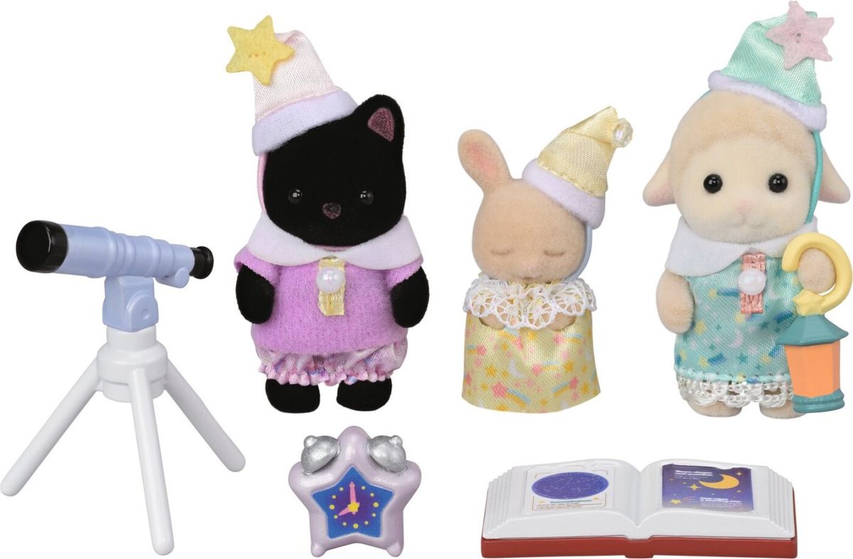 Sylvanian Families - Børnehave Venner - Sleepover Party Trio - 5750