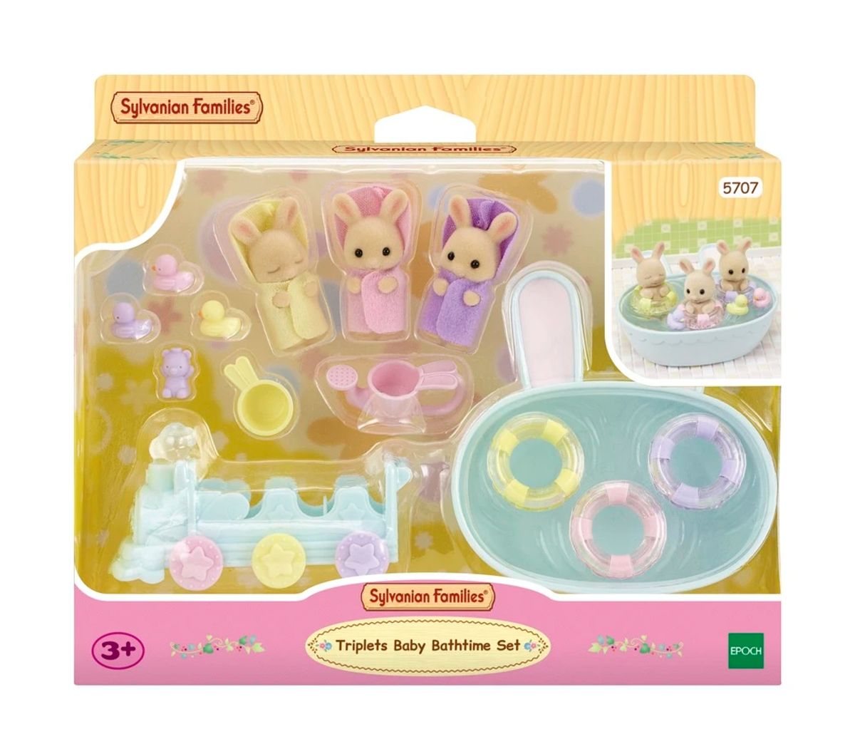 Sylvanian Families Trillingernes Badetid's sæt