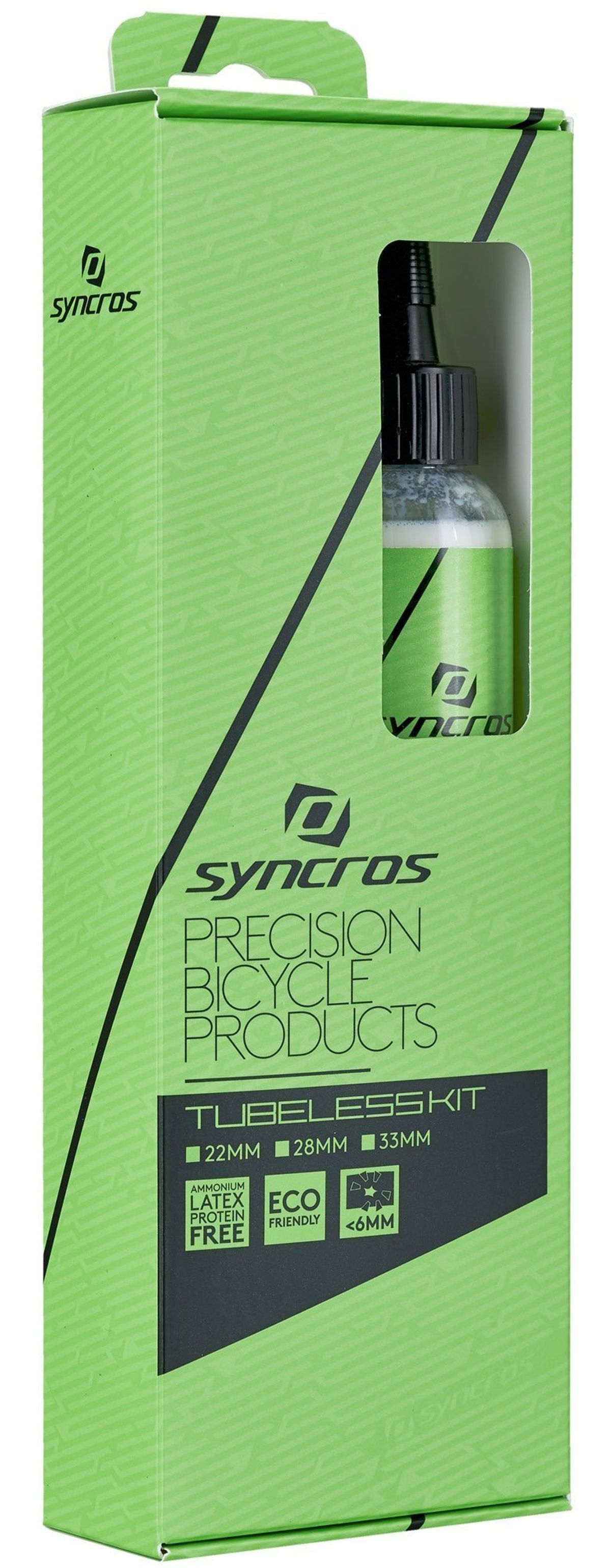 Syncros Tubeless Kit - Fælgtape 22mm / Ventiler / Væske