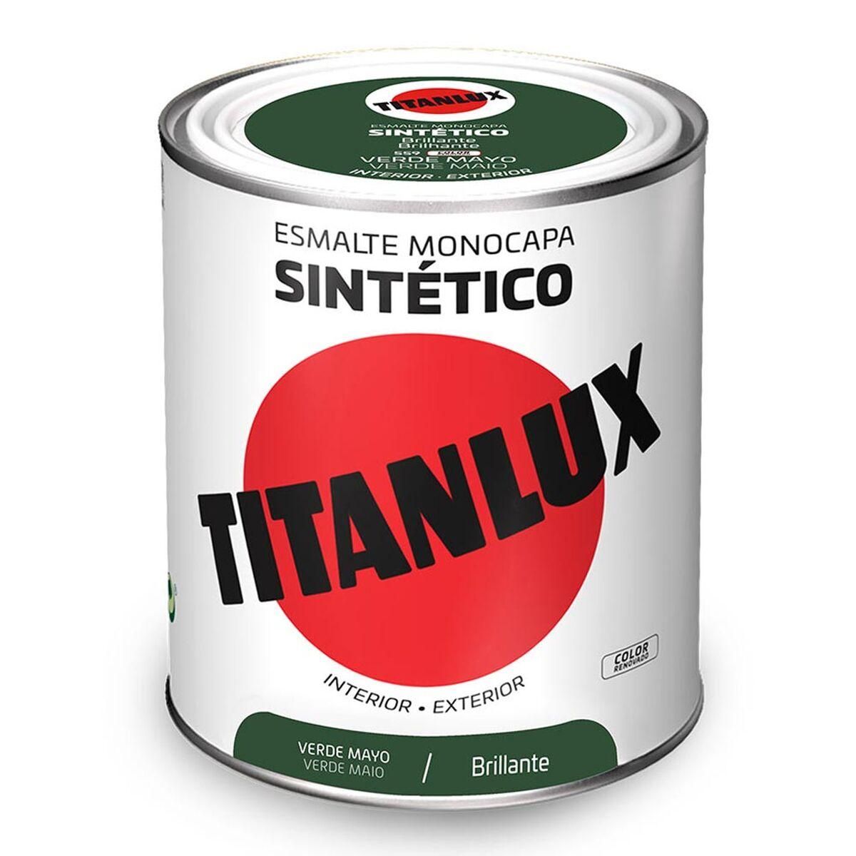 Syntetisk emalje Titanlux 5808982 Grøn 750 ml