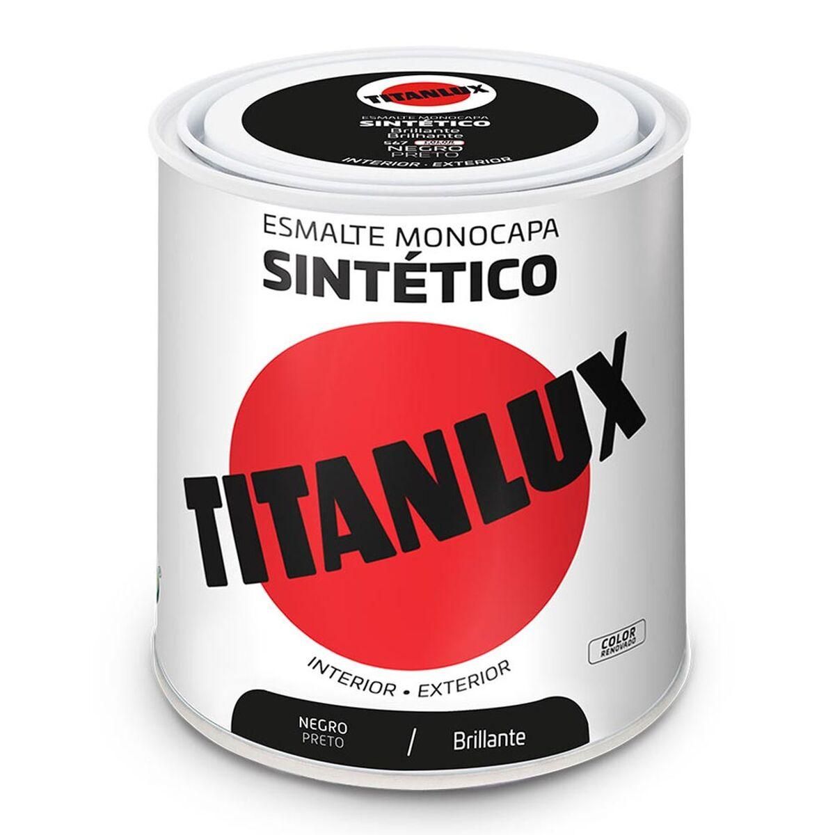 Syntetisk emalje Titanlux 5808993 250 ml Sort