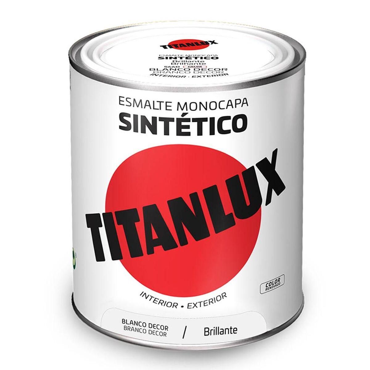 Syntetisk emalje Titanlux 5809019 Hvid 750 ml