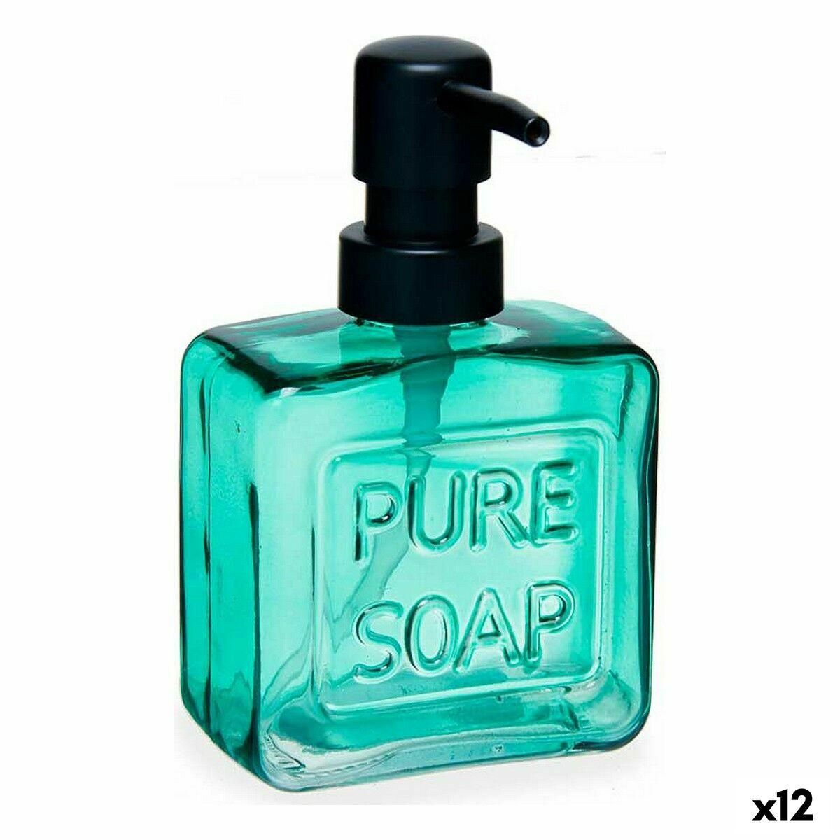 Sæbedispenser Pure Soap 250 ml Krystal Grøn Plastik (12 enheder)