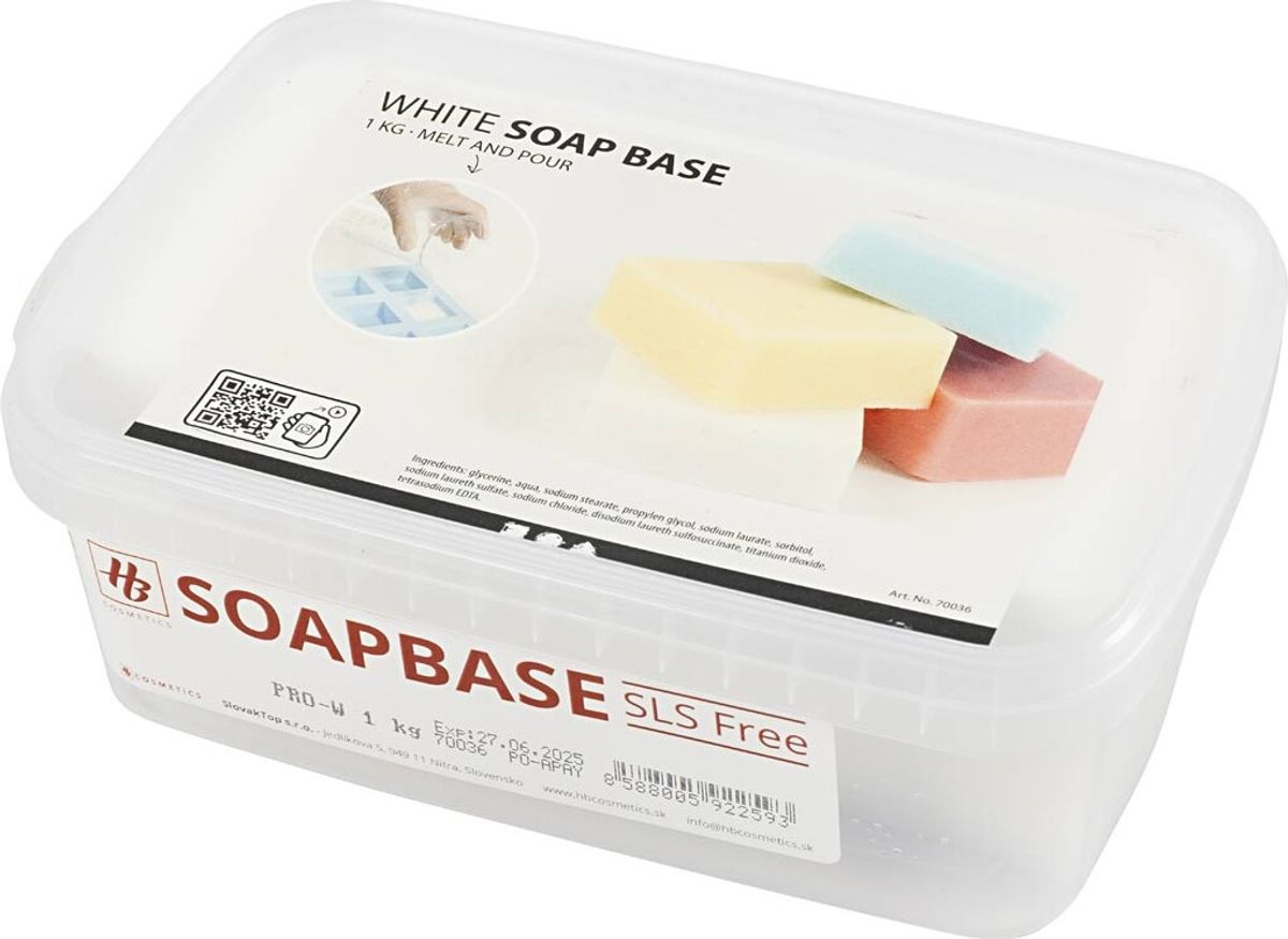 Sæbemasse - Hvid - 1 Kg