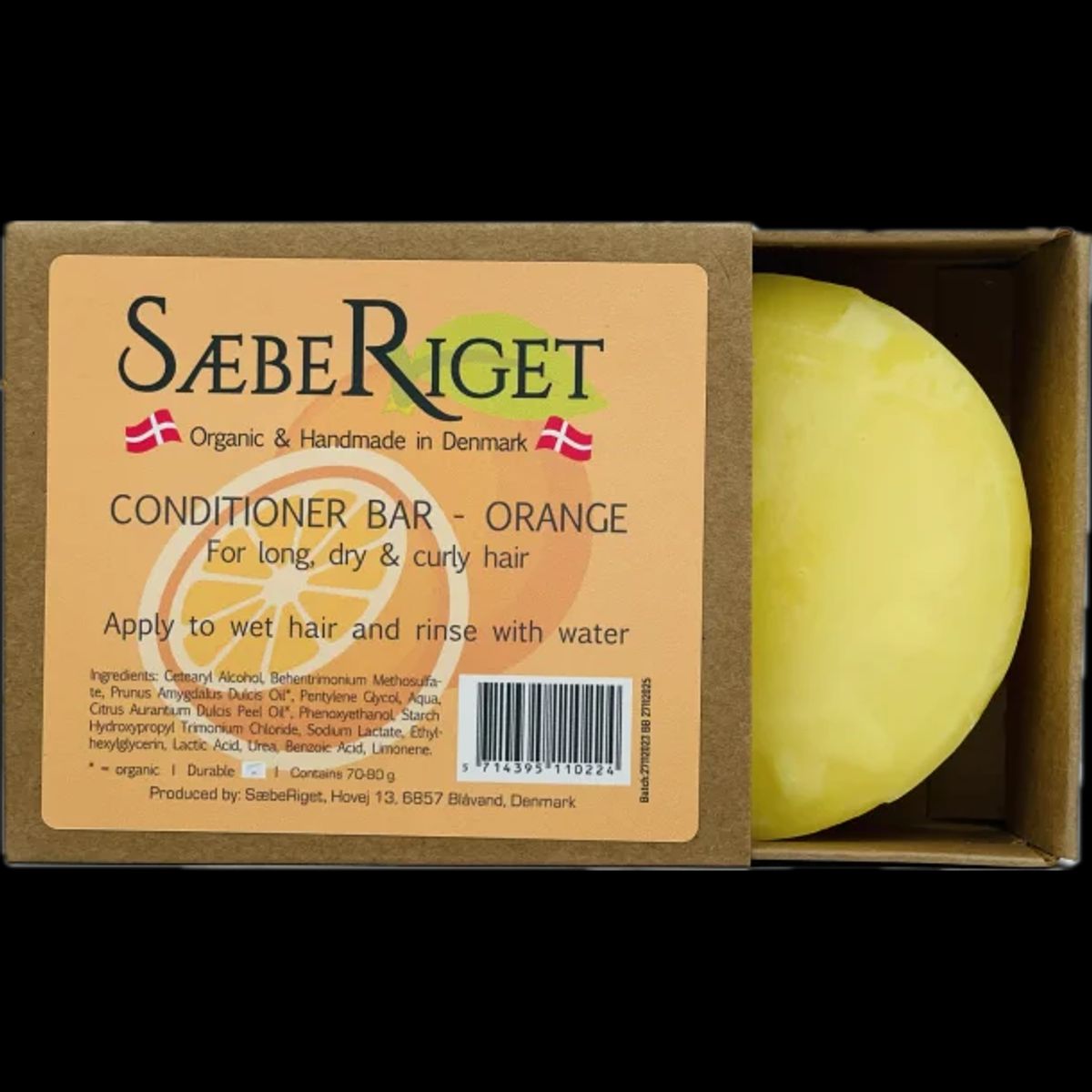 Sæberiget - SæbeRiget Balsambar - Orange