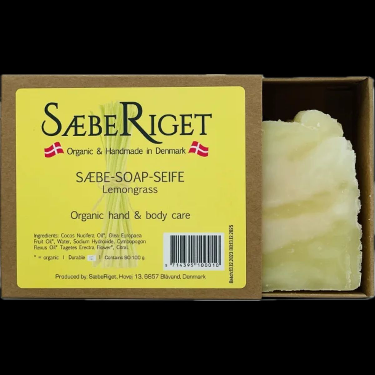 Sæberiget - SæbeRiget Sæbebar - Citrongræs