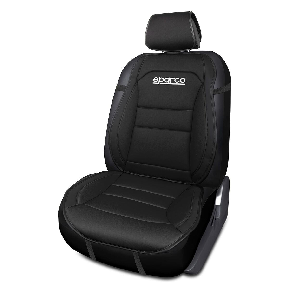 Sædebetræk Sparco SPCS424BK Sort 1 enheder