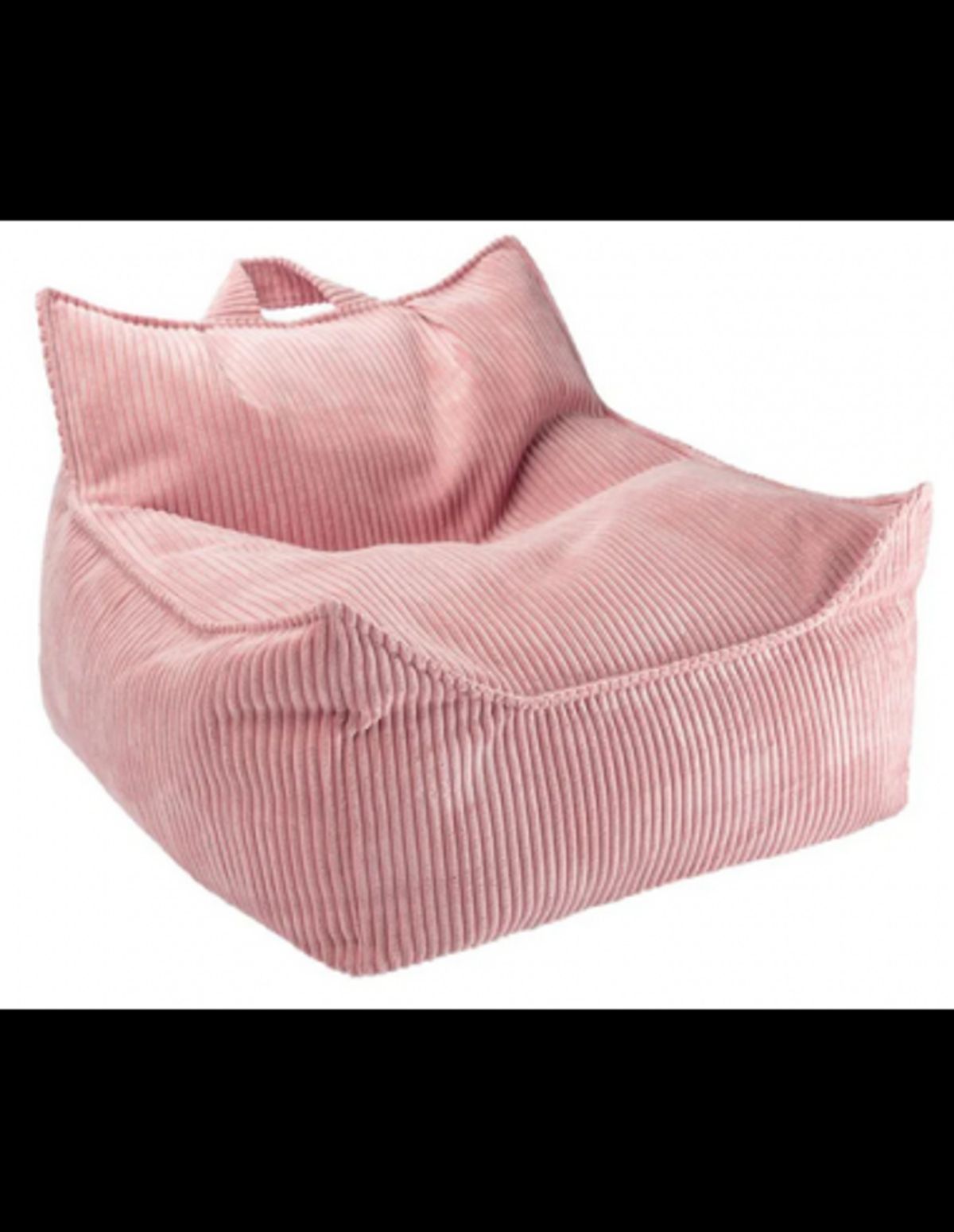 Sækkestol til børn i OEKO-TEX corduroy H50 cm - Pink Mousse