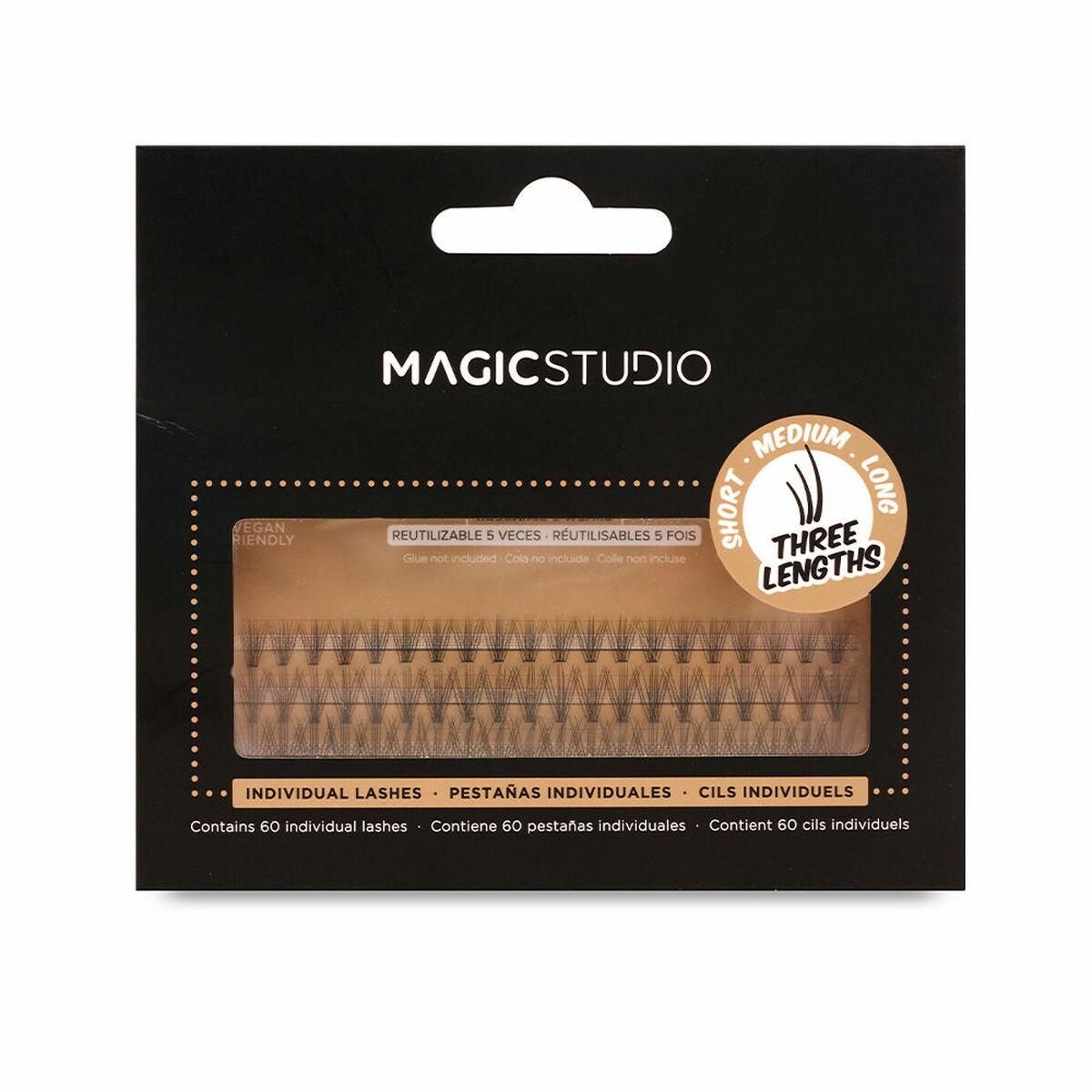 Sæt med falske øjenvipper Magic Studio Mink Individuel 60 enheder (60 enheder)