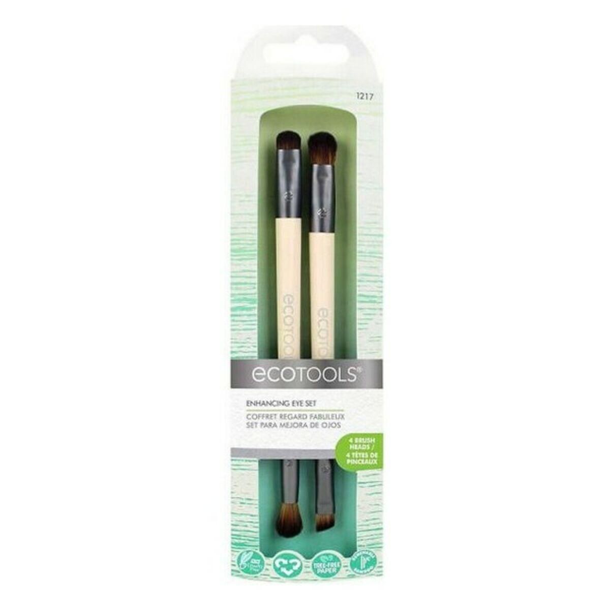 Sæt med Makeup Børster Eye Enhancing Ecotools 1217 (2 stk) 2 Dele